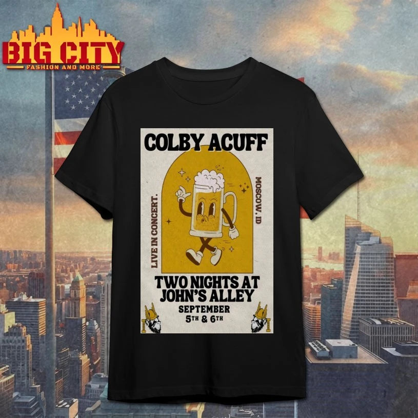 Colby Acuff 2025 Moscow, ID Tour Poster Shirt