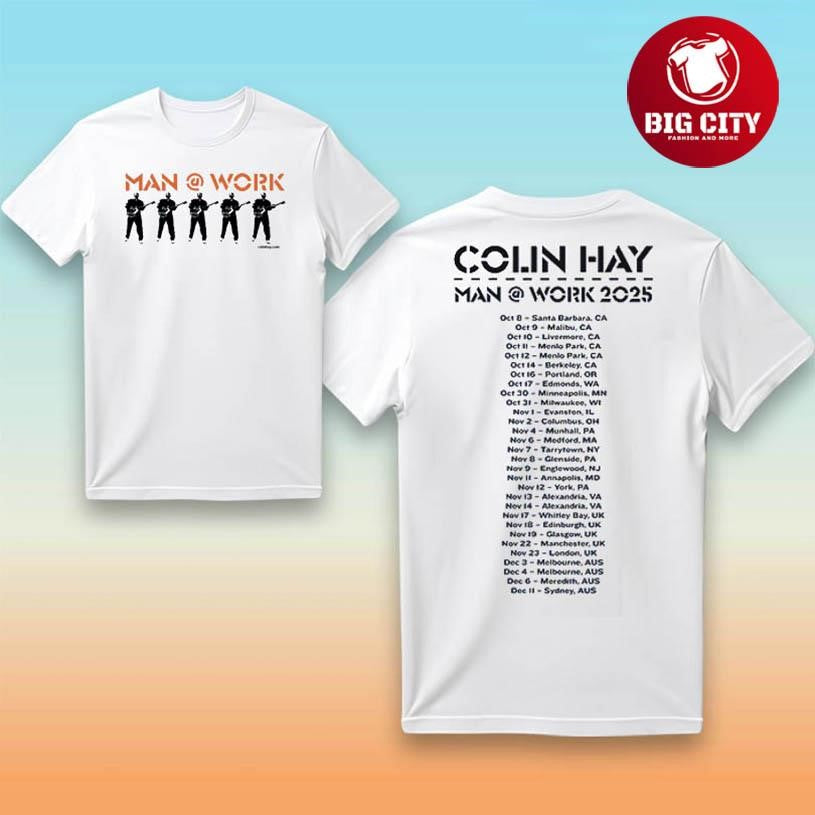 Colin Hay Men At Work Tour 202 Two Sided Shirt