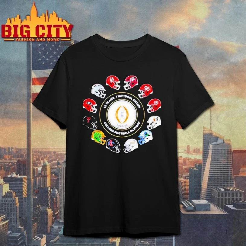 College Football Playoff 2025-2026 12 Teams 1 National Championship College Football Playoff shirt