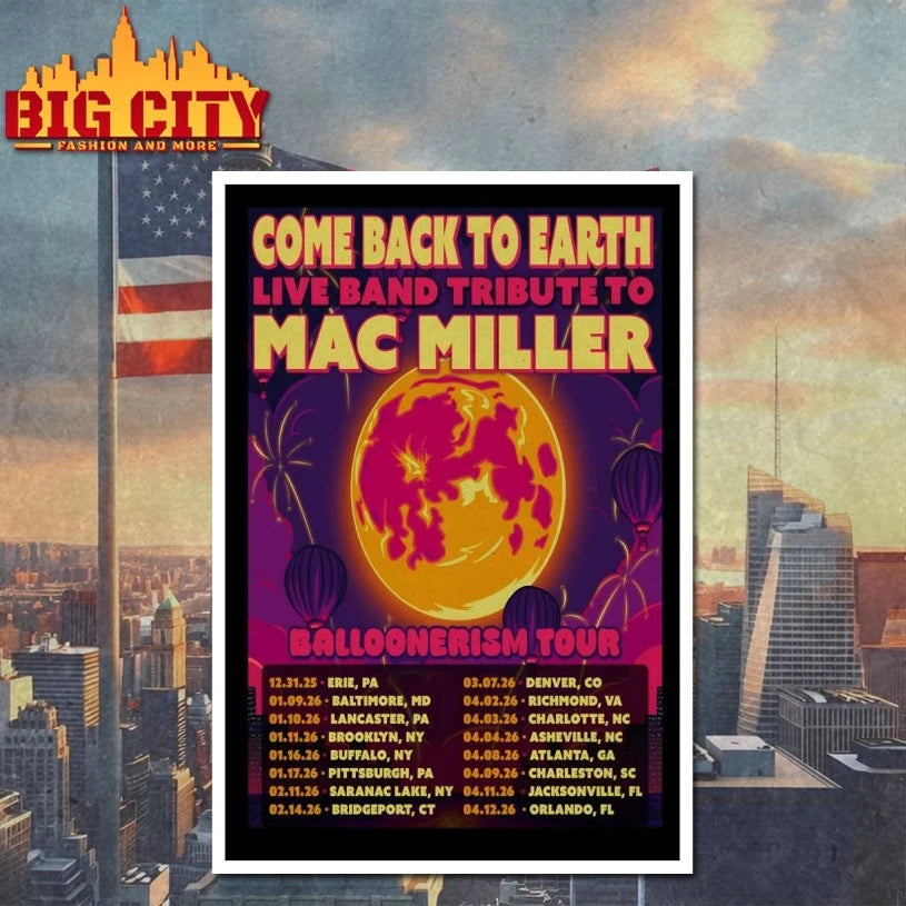 Come Back To Earth Balloonerism Tour 2026 Poster shirt