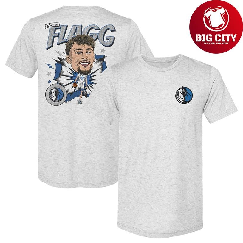 Cooper Flagg Dallas Mavericks Caricature 2 side Shirt