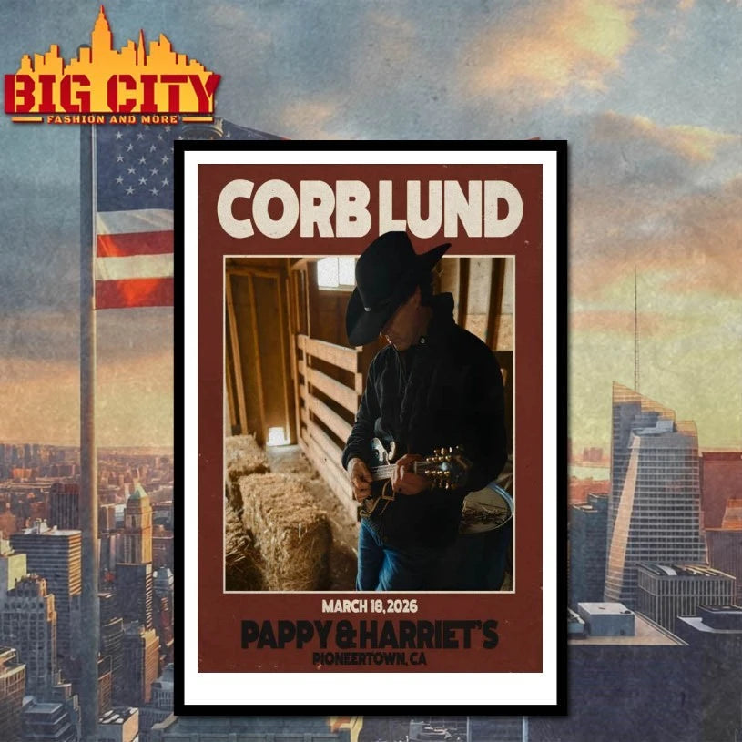 Corb Lund Mar 18 2026 Pioneertown CA Poster shirt
