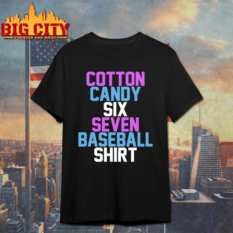 Cotton Candy Six Seven Baseball Shirt