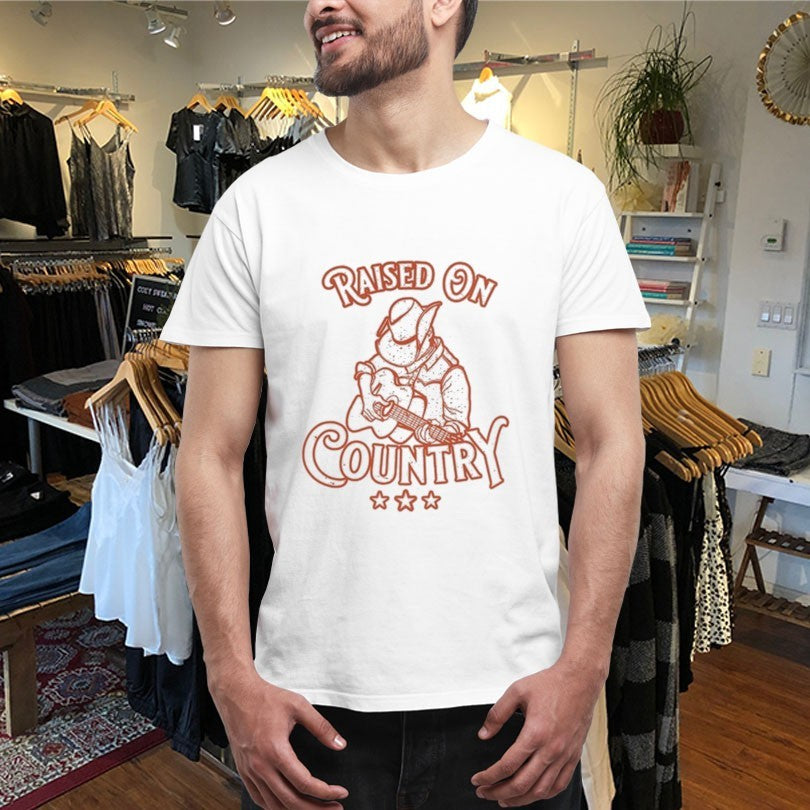 Country To Country Raised On Country Guitar T-shirts