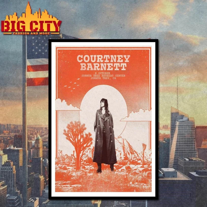 Courtney Barnett Oct 02 2025 Joshua Tree CA Tour Poster shirt