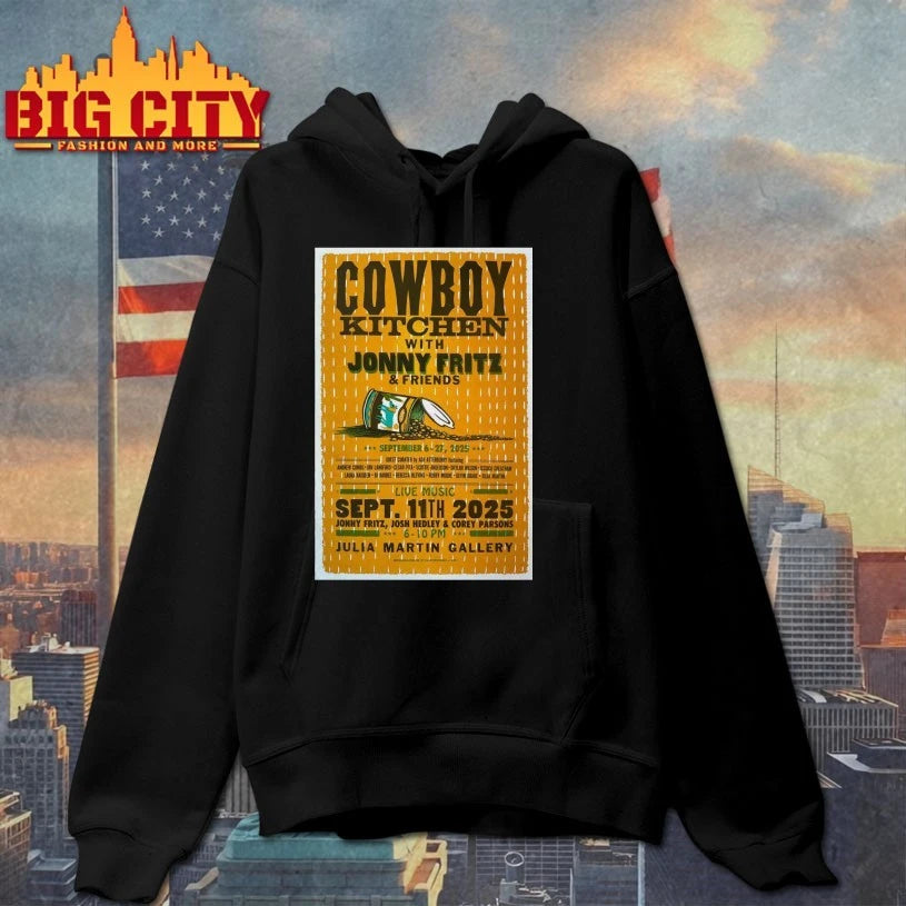 Cowboy Kitchen with Jonny Fritz &amp; Friends Sept 6-27, 2025 Poster Shirt