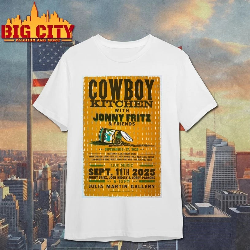 Cowboy Kitchen x Jonny Fritz x Friends Sep 6-27, 2025 Tour Poster Shirt
