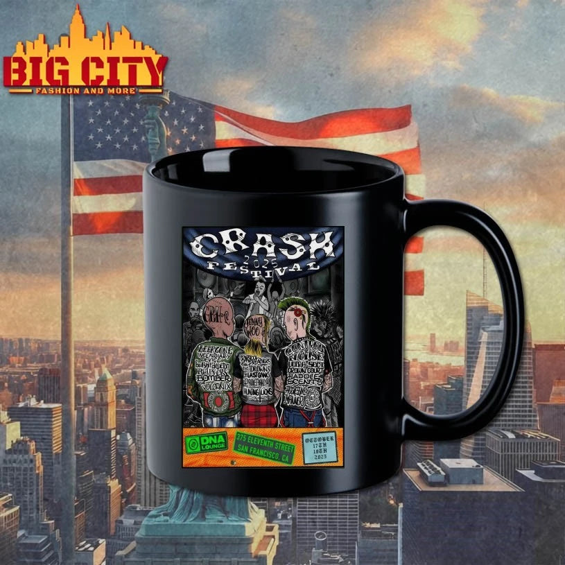 Crash Festival San Francisco Shows On Oct 17-18 2025 Poster Shirt