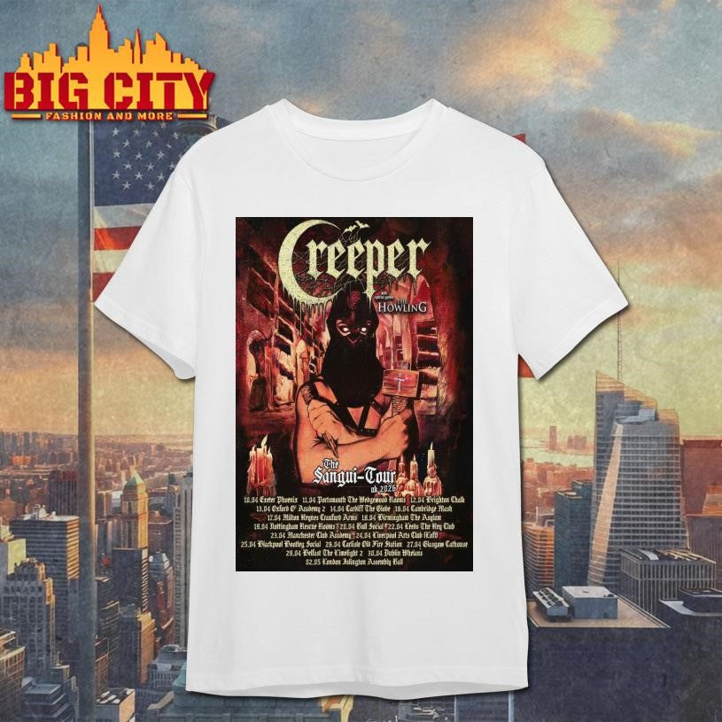 Creeper The Sangui Tour 2026 UK Poster Shirt