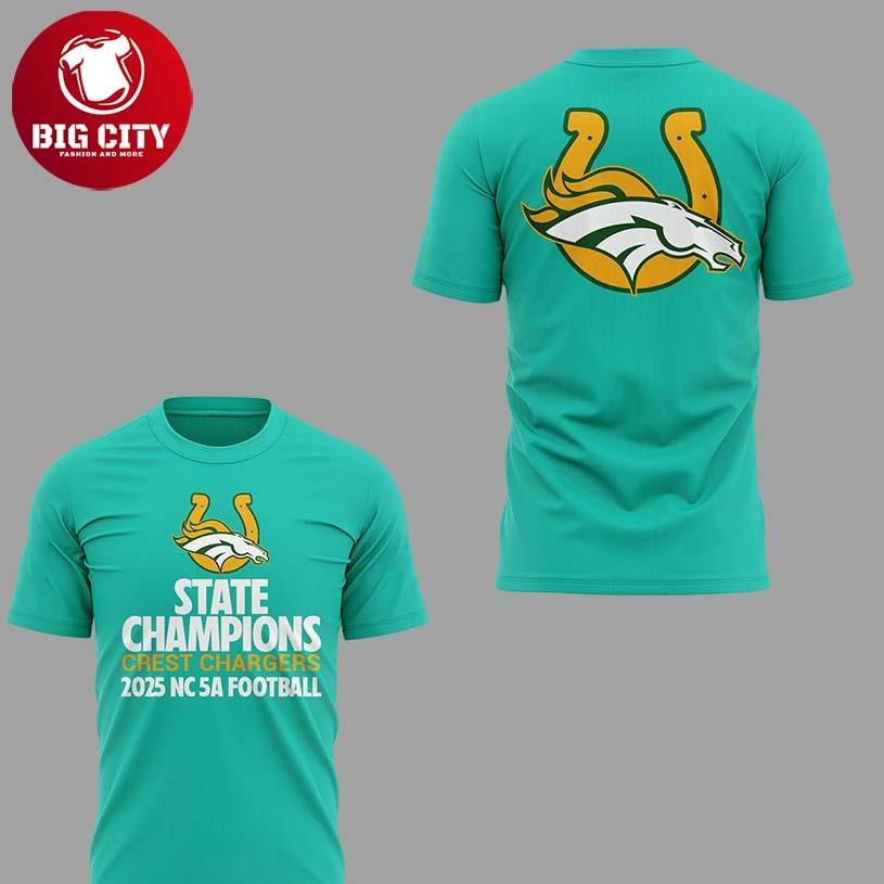 Crest Chargers 5A State Championship 2025 Winner Two Sided Shirt