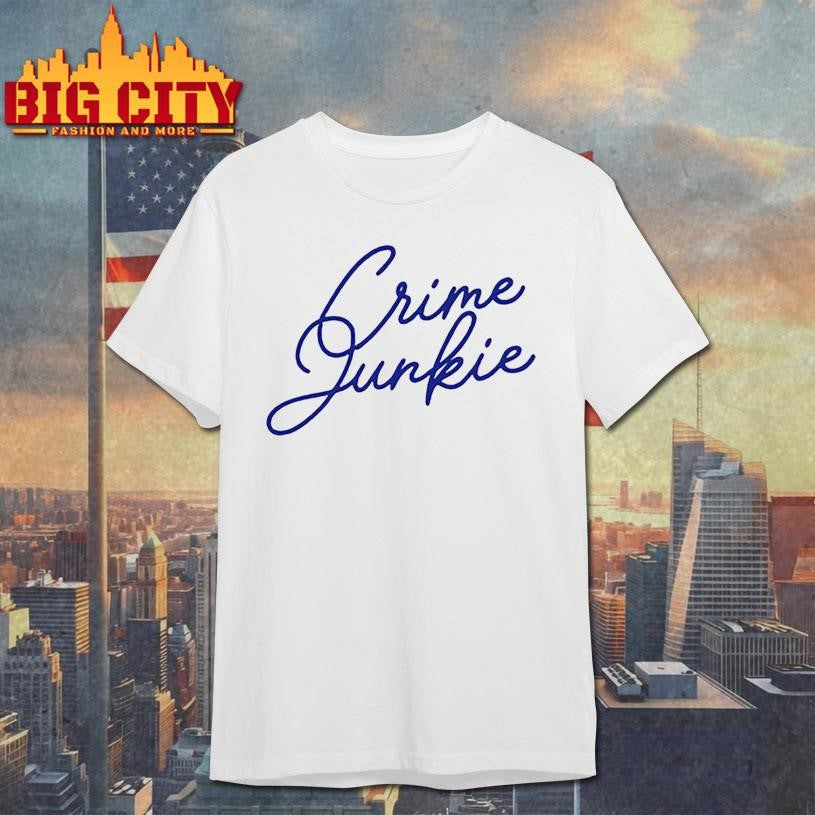 Crime Junkie Script Crewneck Shirt
