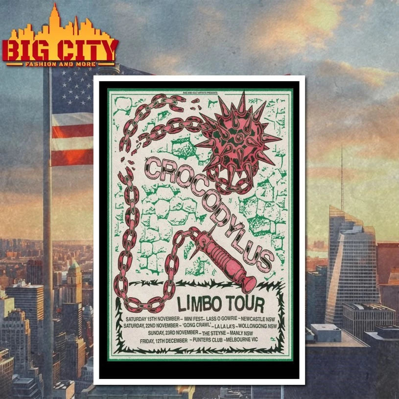 Crocodylus Limbo Tour 25 Poster shirt