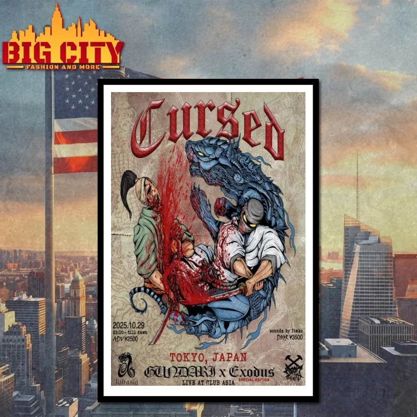 Cursed Tour Tokyo, Japan 2025 Poster shirt
