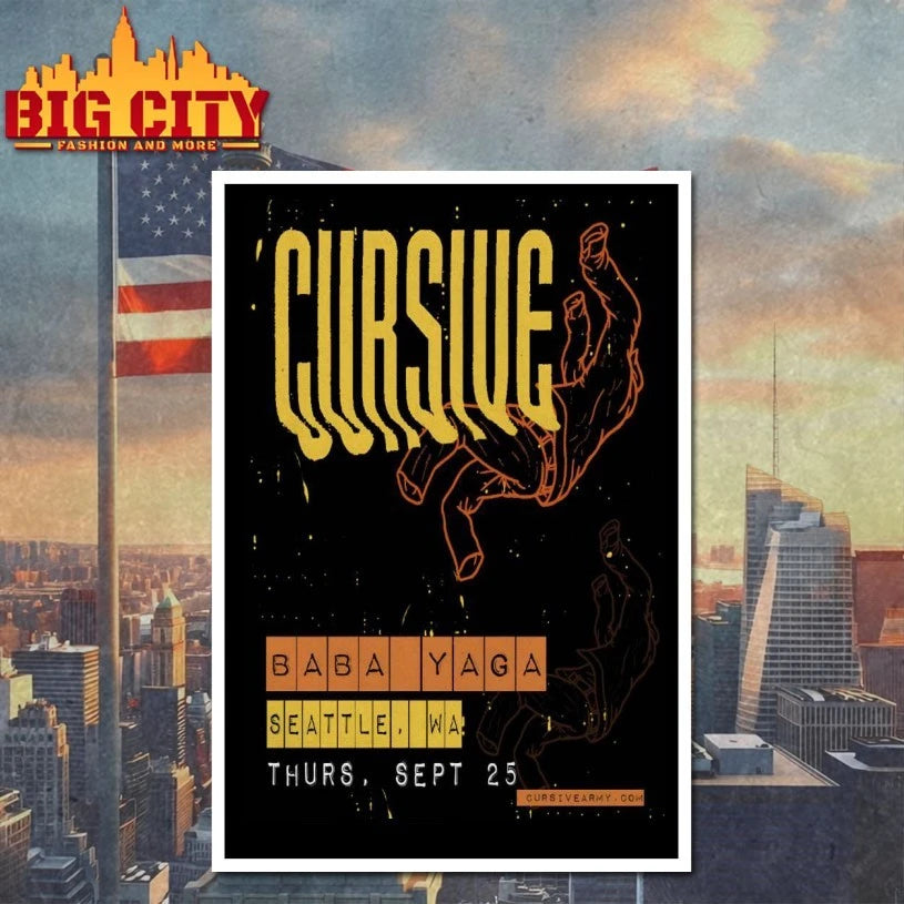 Cursive Sept 25 2025 Baby Yaga In Seattle WA Poster shirt