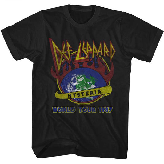 DEF LEPPARD Eye-Catching T-Shirt, World Tour 1987 Style001