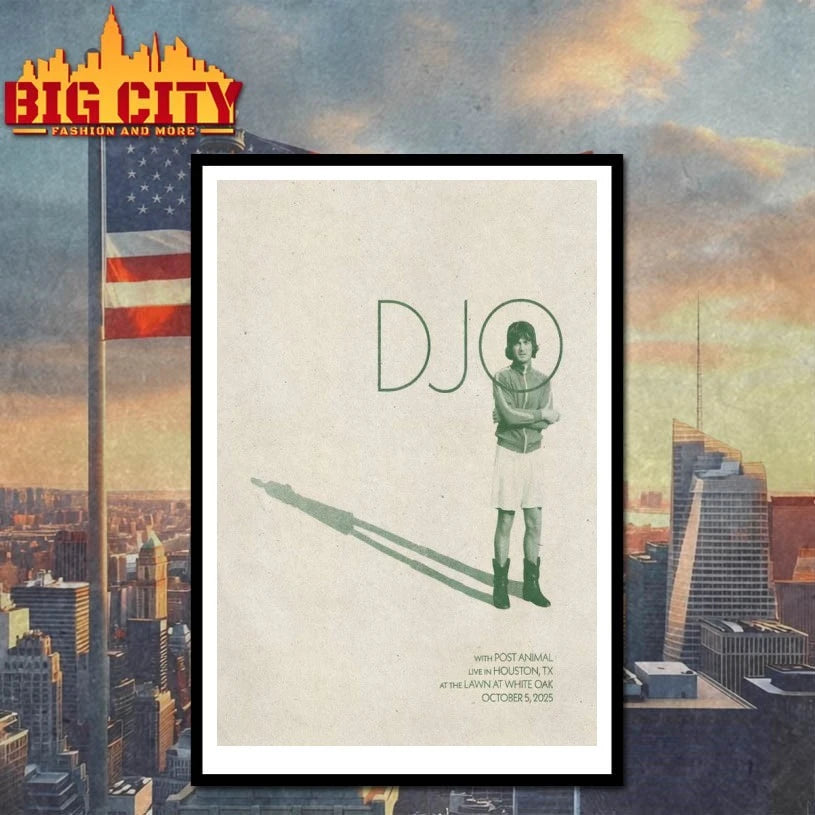 DJO Lawn at White Oak Music Hall In Houston TX Oct 5 2025 Poster shirt