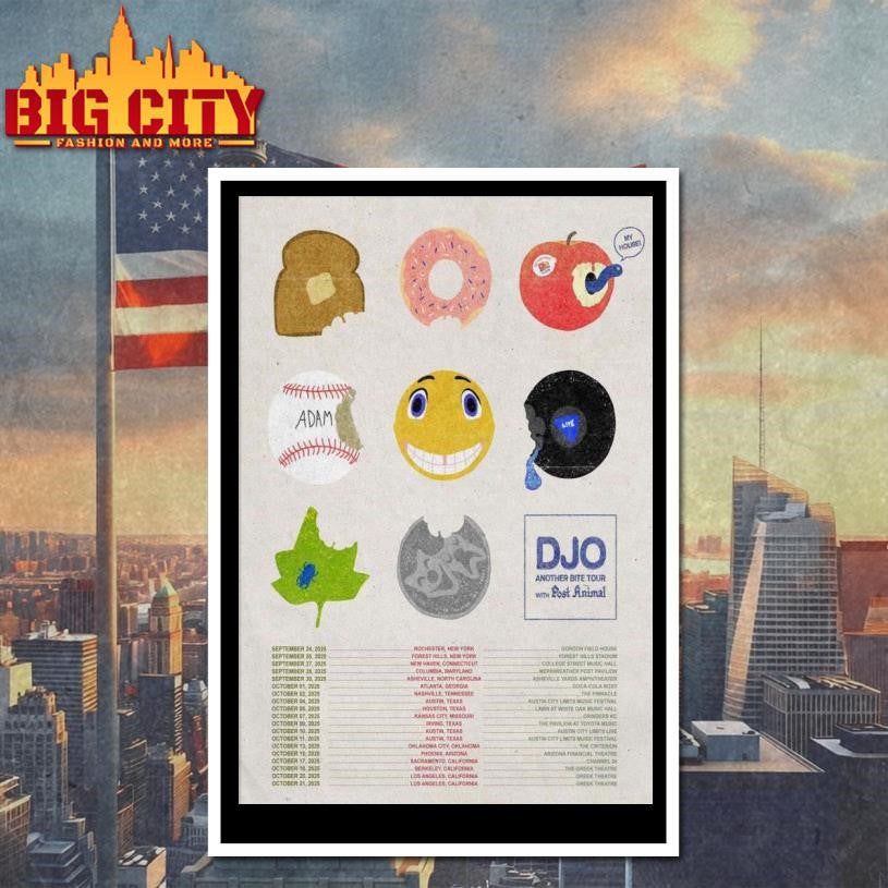 DJO Time Another Bite Tour 2025 Poster Shirt