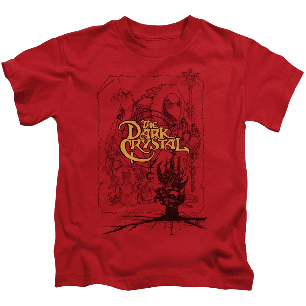 Dark Crystal Poster Lines - Kid's T-Shirt (Ages 4-7) Hoodie, Sweatshirt | ZylaModa.com
