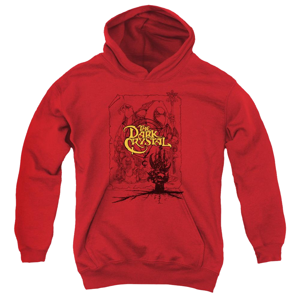 Dark Crystal Poster Lines - Youth Hoodie (Ages 8-12) T-Shirts, Sweatshirt | ZylaModa.com