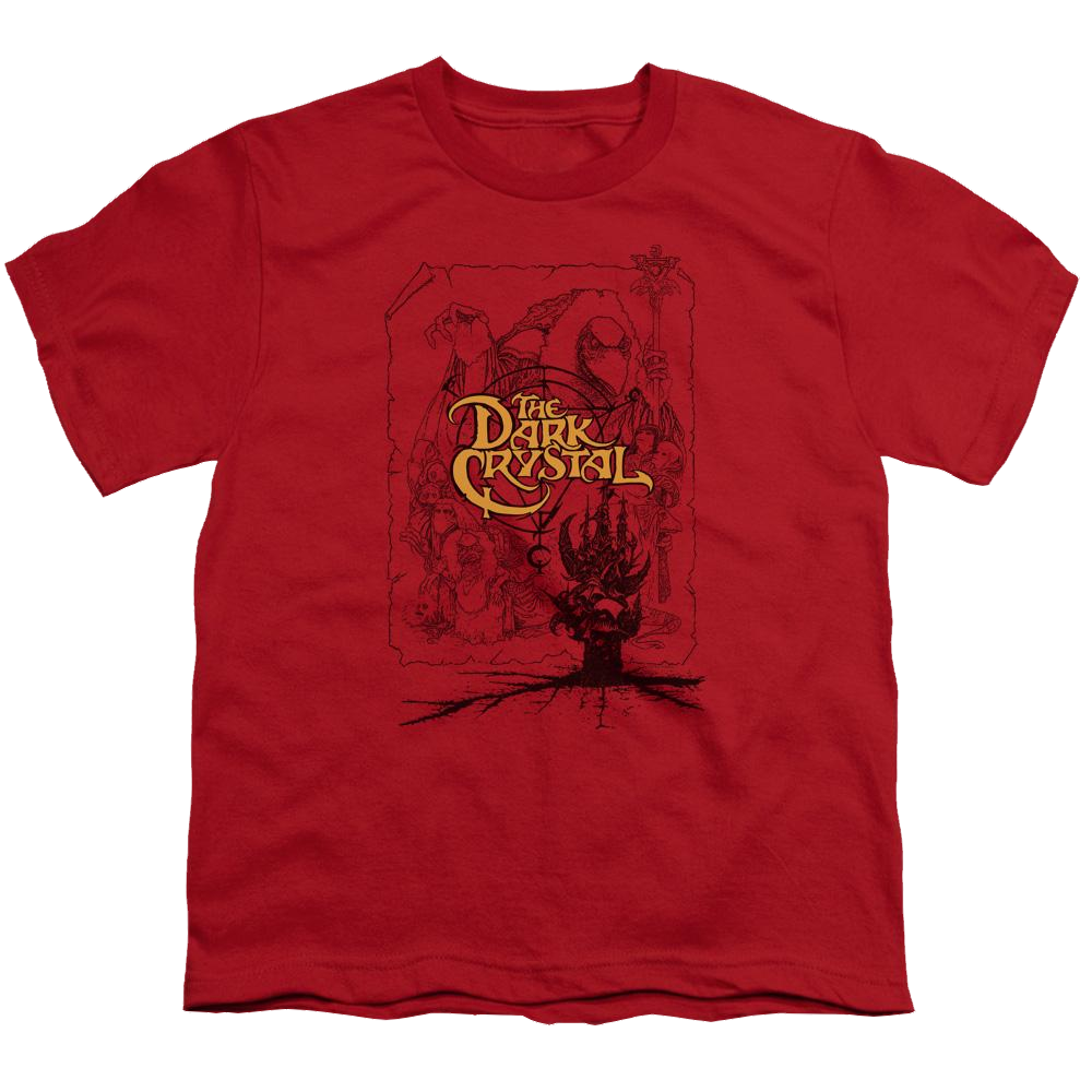 Dark Crystal Poster Lines - Youth T-Shirt (Ages 8-12) Hoodie, Sweatshirt | ZylaModa.com