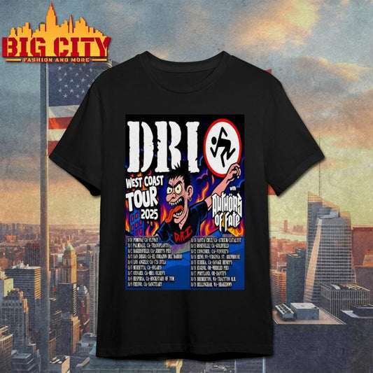 DRI Band West Coast Tour October 2025 Poster Shirt