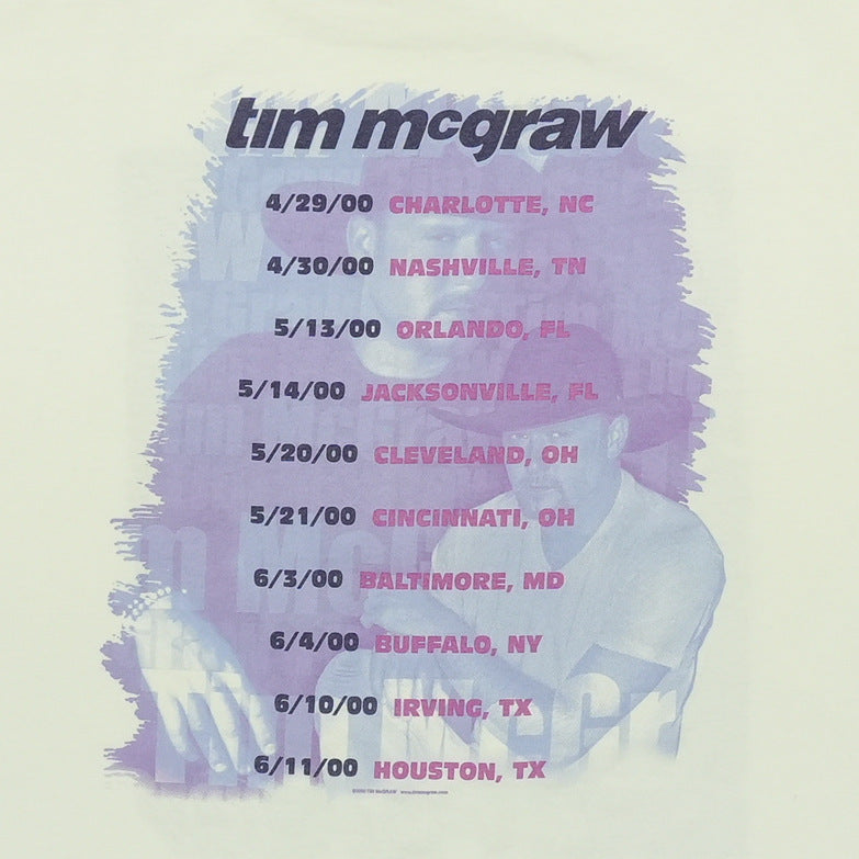 2000 Tim McGraw Tour Shirt Style001
