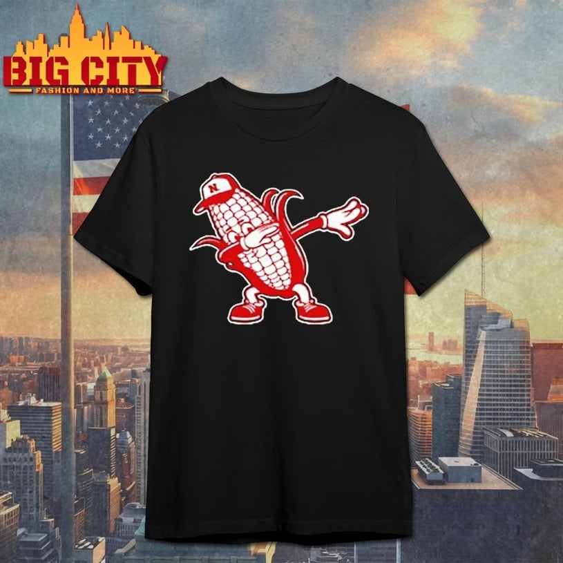 Dabbing Nebraska Cornhuskers Toddler Black Team Corn Logo shirt