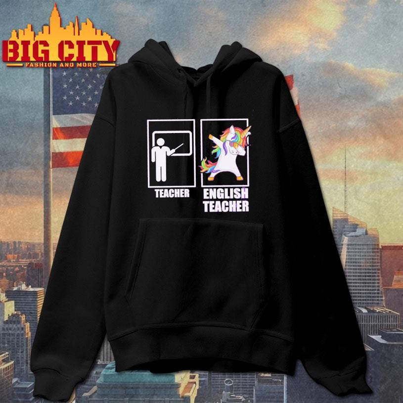 Dabbing Unicorn English Teacher Shirt