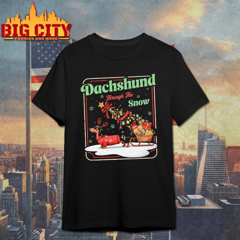 Dachshund Through The Snow Christmas 2025 shirt