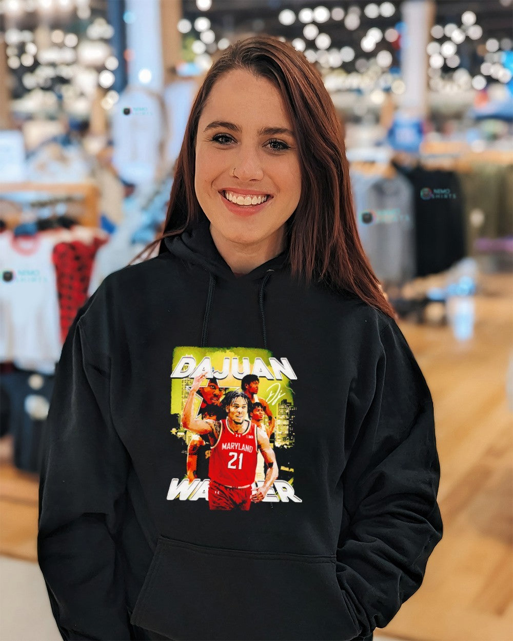 Dajuan Harris Jr. Maryland Terrapins signature skyline shirt