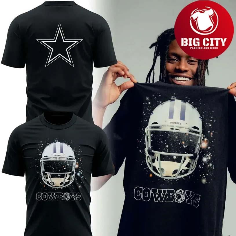 Dallas Cowboys Helmet Stars Two Sided Shirt