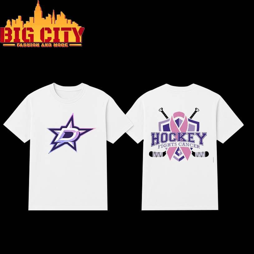Dallas Stars Fight Cancer NHL 2025 Personalized Two Sided Shirt