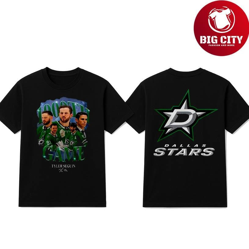 Dallas Stars Seguin’s 1,000th Game Two Sided Shirt