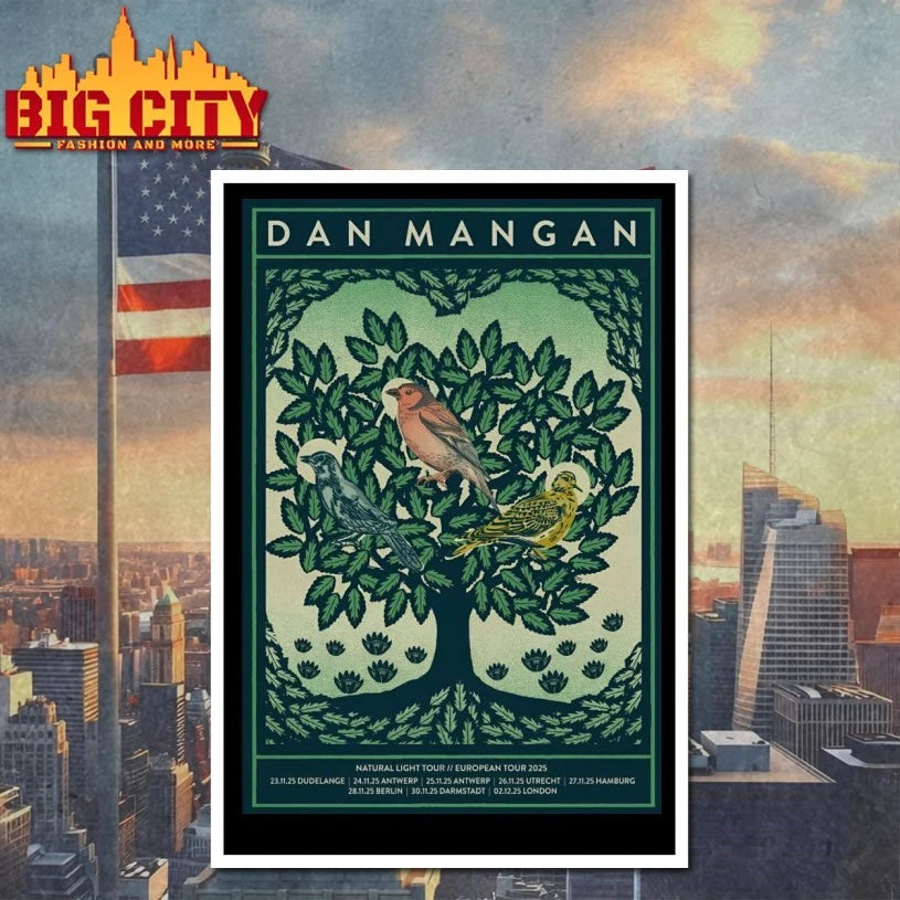 Dan Mangan Natural Light Tour EU 2025 Poster shirt