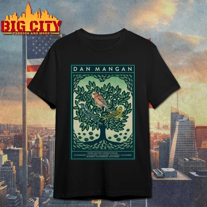 Dan Mangan Natural Light Tour EU 2025 Poster shirt