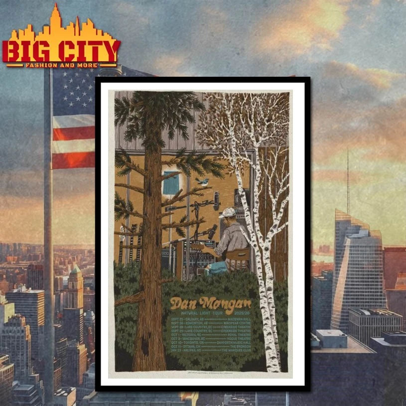 Dan Morgan Natural Light Tour 2025 26 Poster shirt