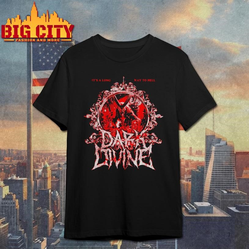 Dark Divine Merch Krampus Tee It’s A Long Way to Hell Shirt