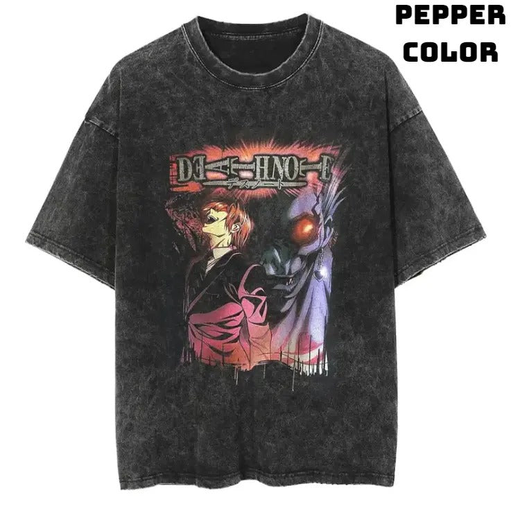 Dark Manipulation Vintage Graphic Tees, Ryuk Tshirt, Death Note Shirts, Anime Clothing, Unisex Manga Anime Shirt Top Menswear Womenswear Streetwear