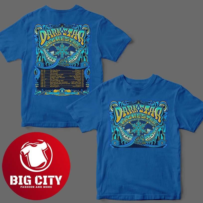 Dark Star Orchestra Winter Tour 2026 Schedule Tour Dates New Two Sided Shirt