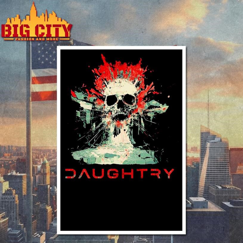 Daughtry Shattered Skull Shirt