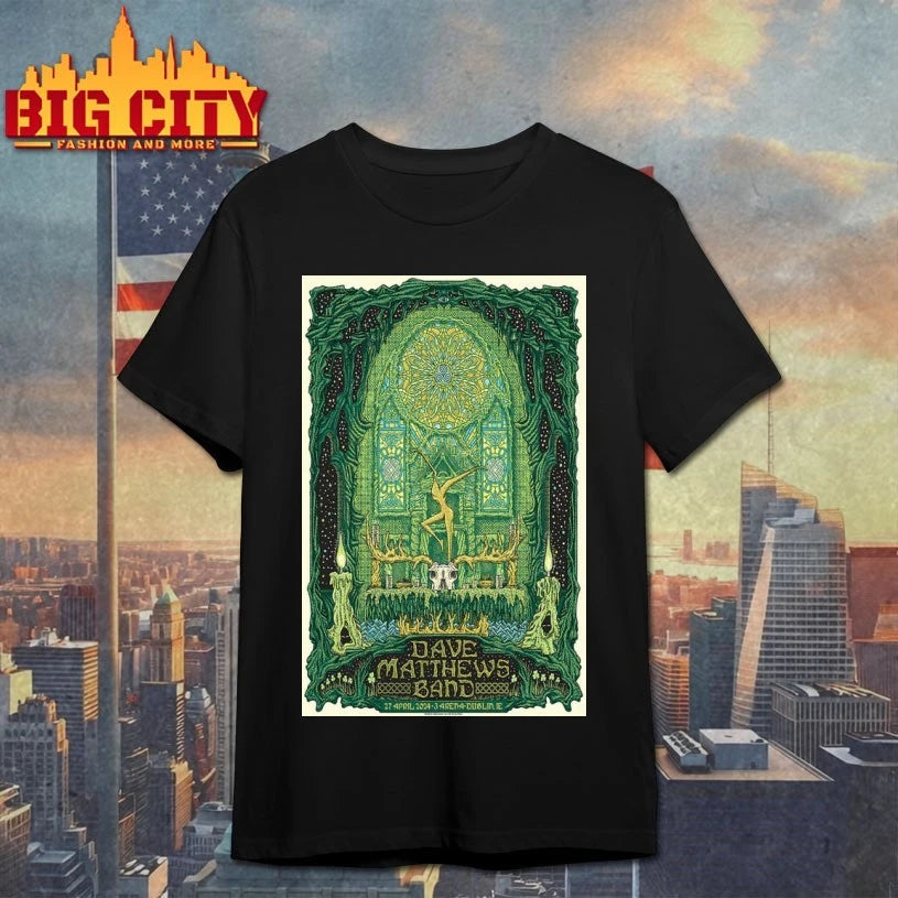 Dave Matthews Band Tour Dublin, Ireland 2024 Poster shirt