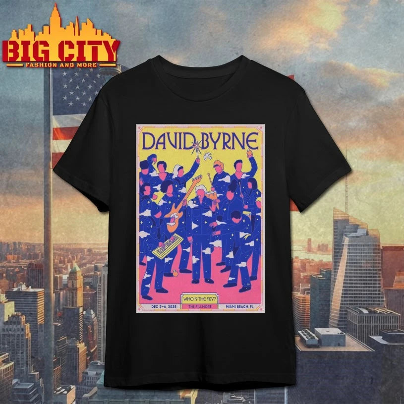 David Byrne 12-5 12-6-2025 The Fillmore Miami Beach FL Poster shirt