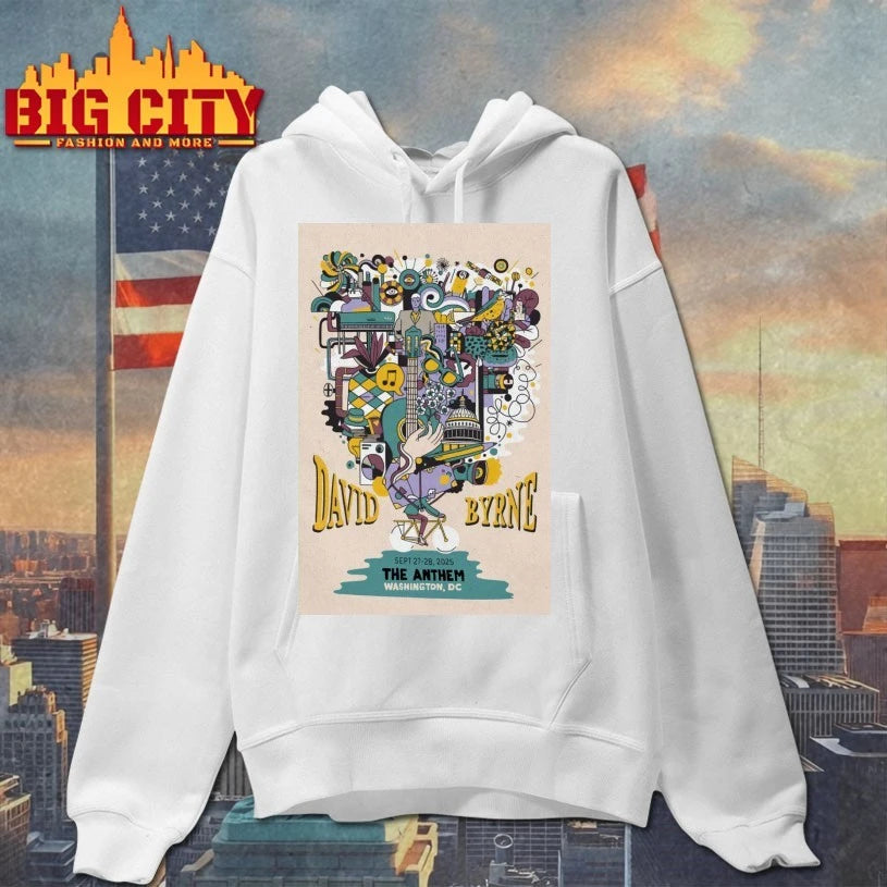David Byrne Event DC 2025 Sep 27 &amp; 28 Poster shirts