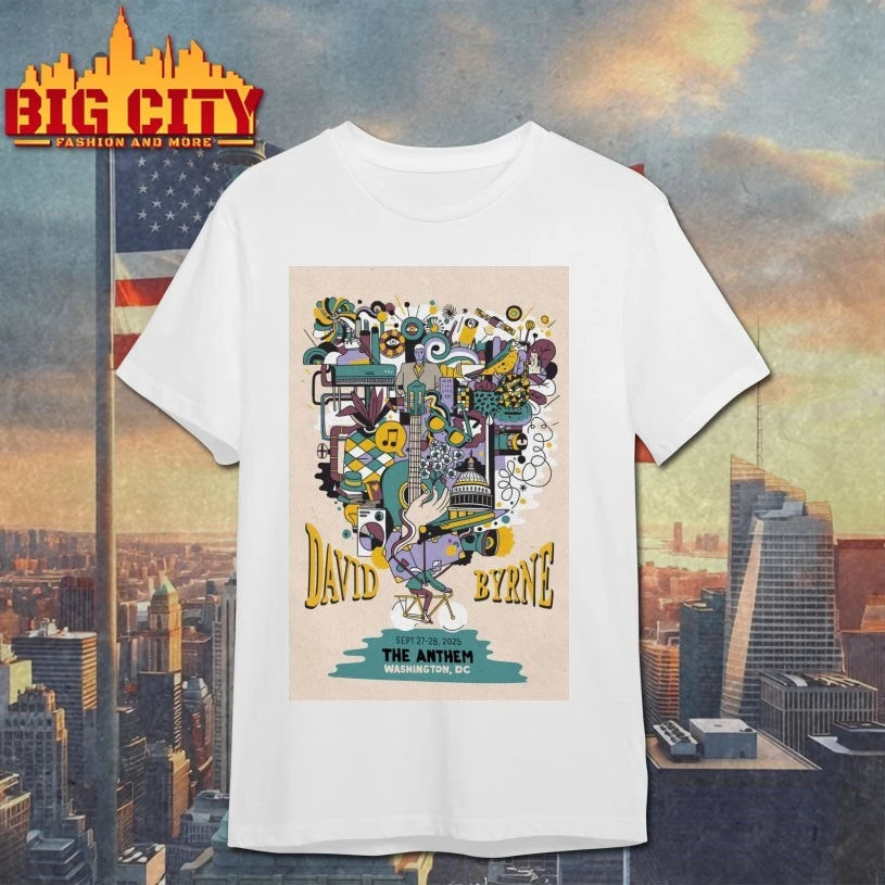 David Byrne Event DC 2025 Sep 27 &amp; 28 Poster shirts