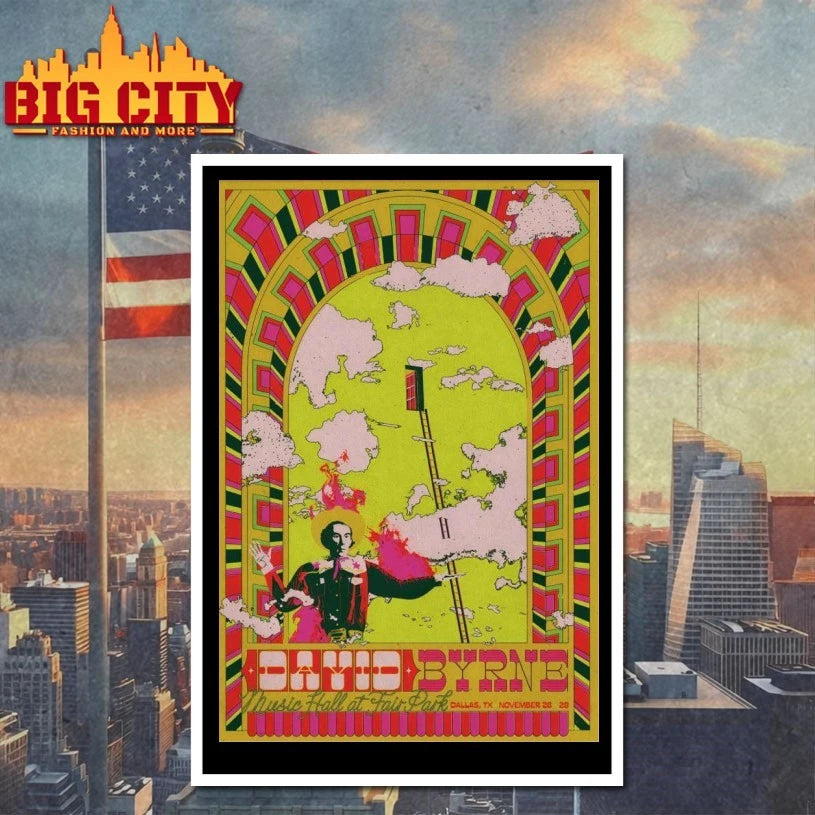 David Byrne Music Hall At Fair Park In Dallas TX Nov 28 2025 Poster shirt