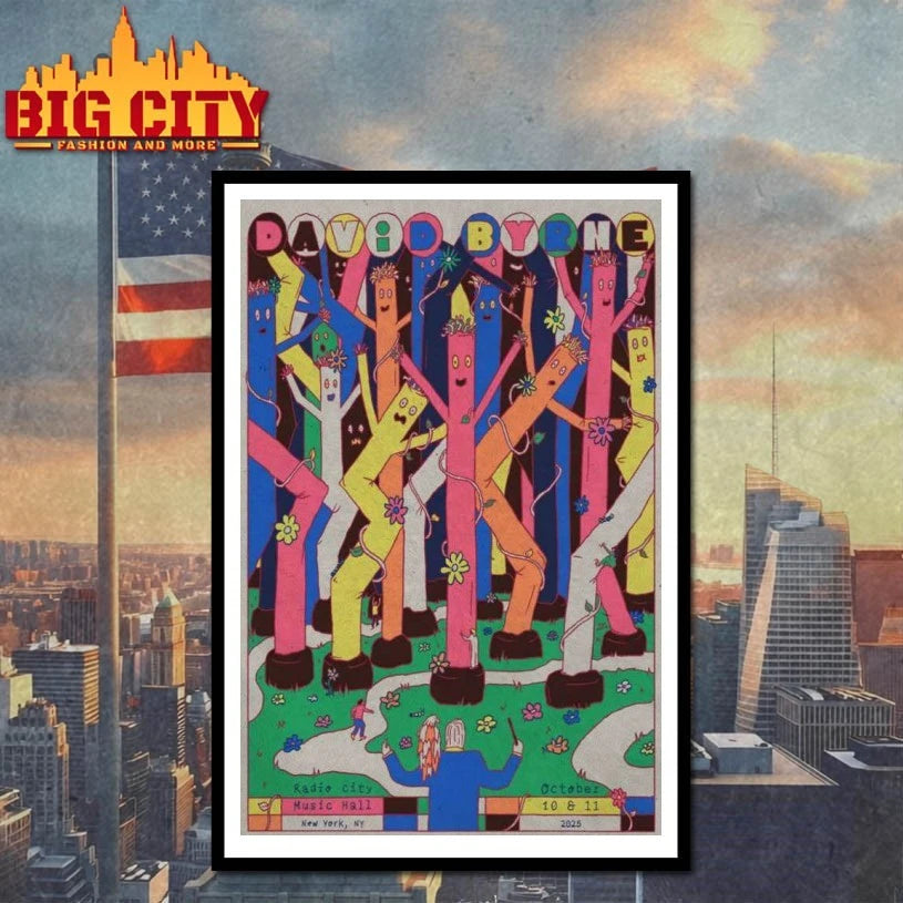 David Byrne New York NY October 10-11 2025 Concert Poster Shirt