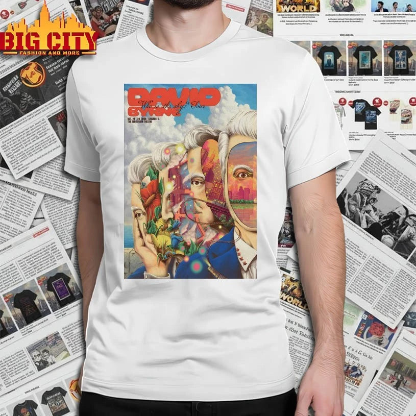 David Byrne Tour Chicago On October 28-29 2025 Poster shirt