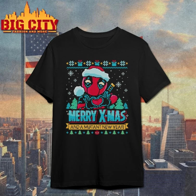 Deadpool Merry x-mas and a mutant new year ugly christmas shirt