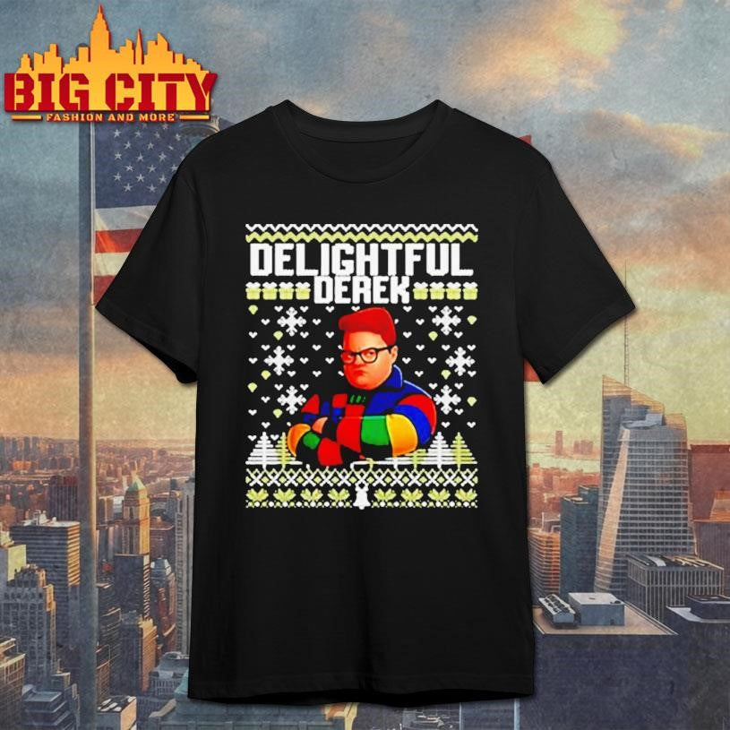 Delightful Derek Ugly Christmas T-Shirt