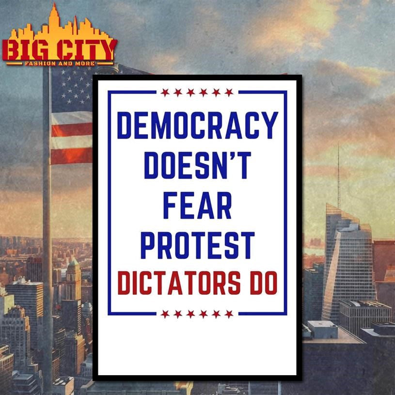 Democracy Doesn’t Fear Protest Dictators Do No Kings 2025 New Shirt